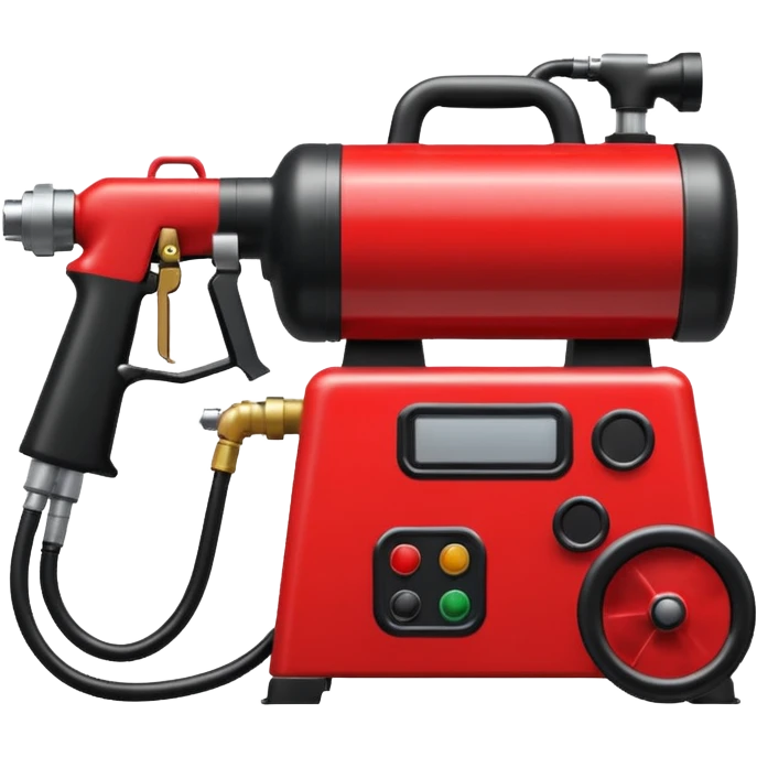 spraying paint machine emoji