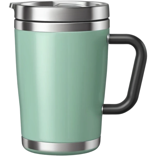 Mint green Stanley tumbler with handle  emoji