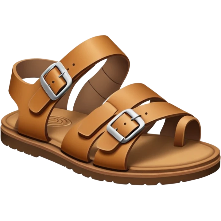 super realistic tan sandals emoji