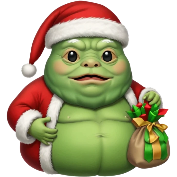 jabba the hutt santa emoji