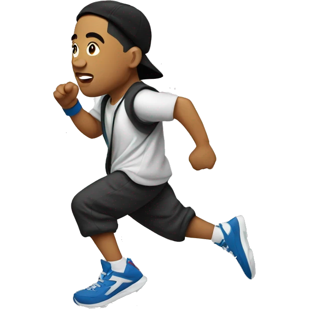 filipino-rapper running emoji