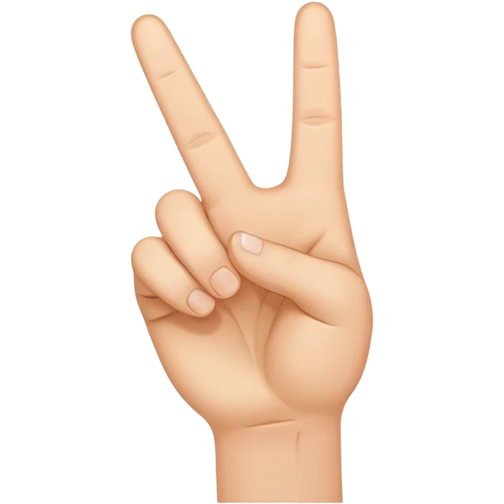 Peace sign with thumb sticking out emoji