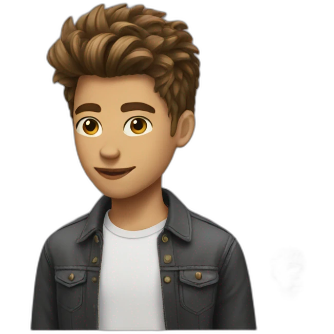 Cool hairstyle Boy emoji