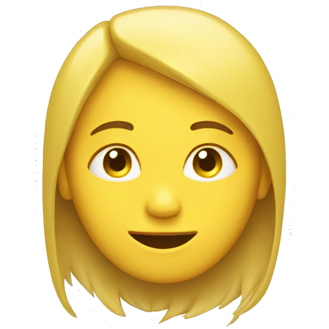 yellow round emer emoji