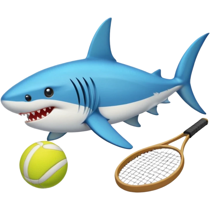 Tiburón con tenis  emoji