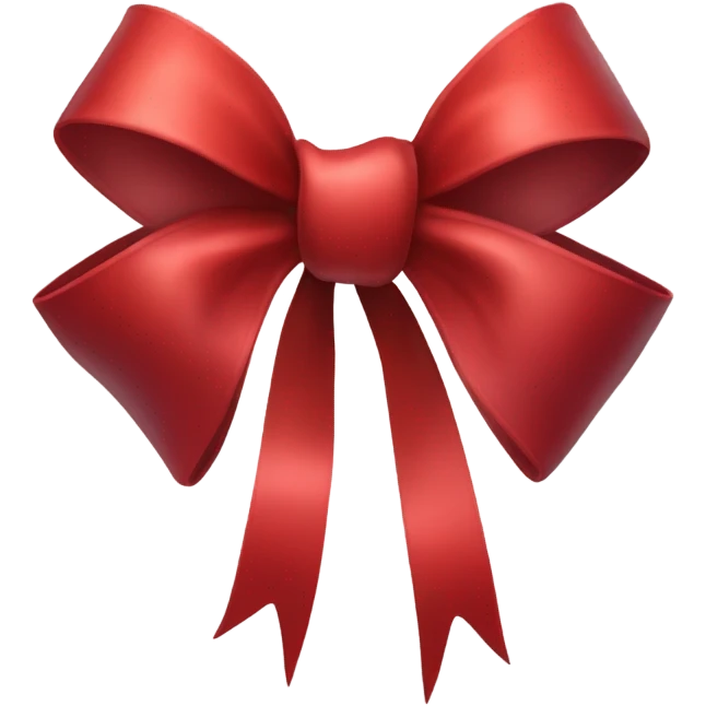 Red bow emoji