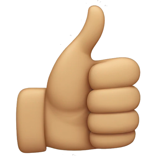 Thumbs up emoji