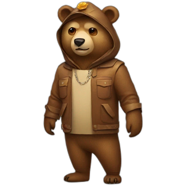 Bear in costume emoji
