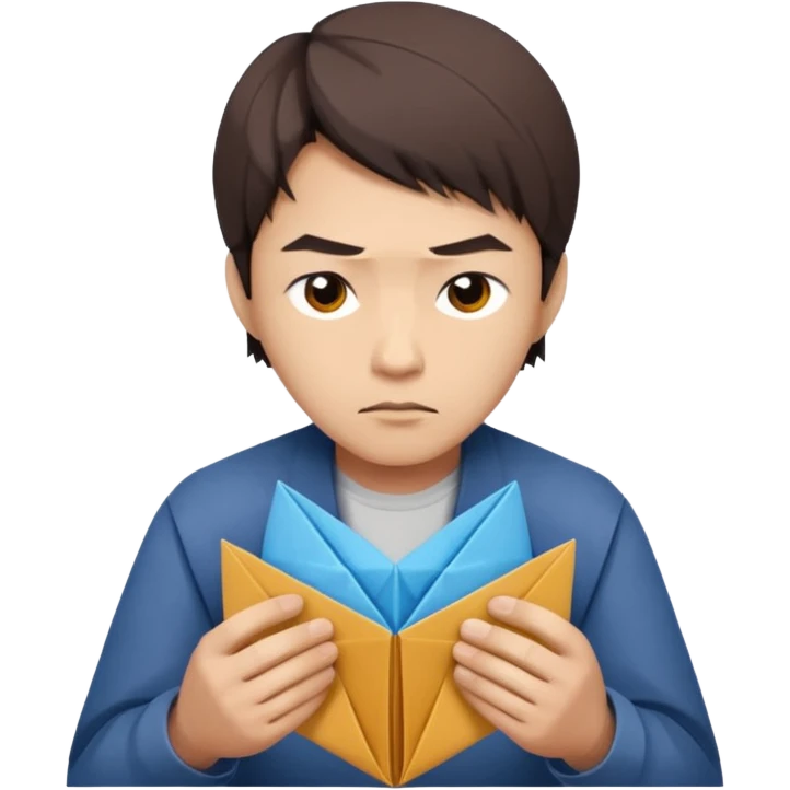 the man who does origami emoji