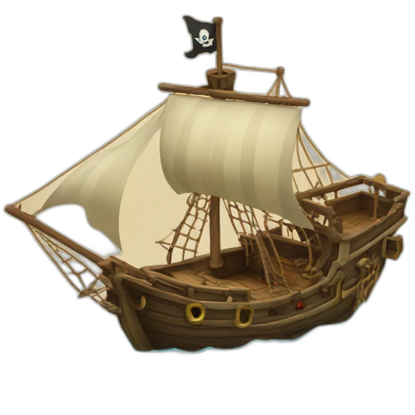 pirate-boat emoji