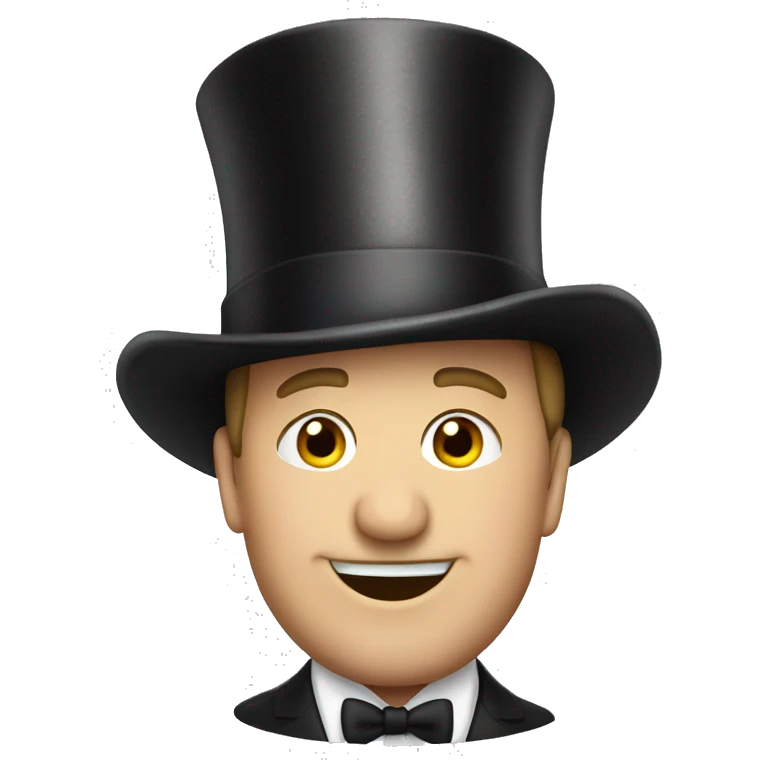 Brendan rogers in a top hat emoji