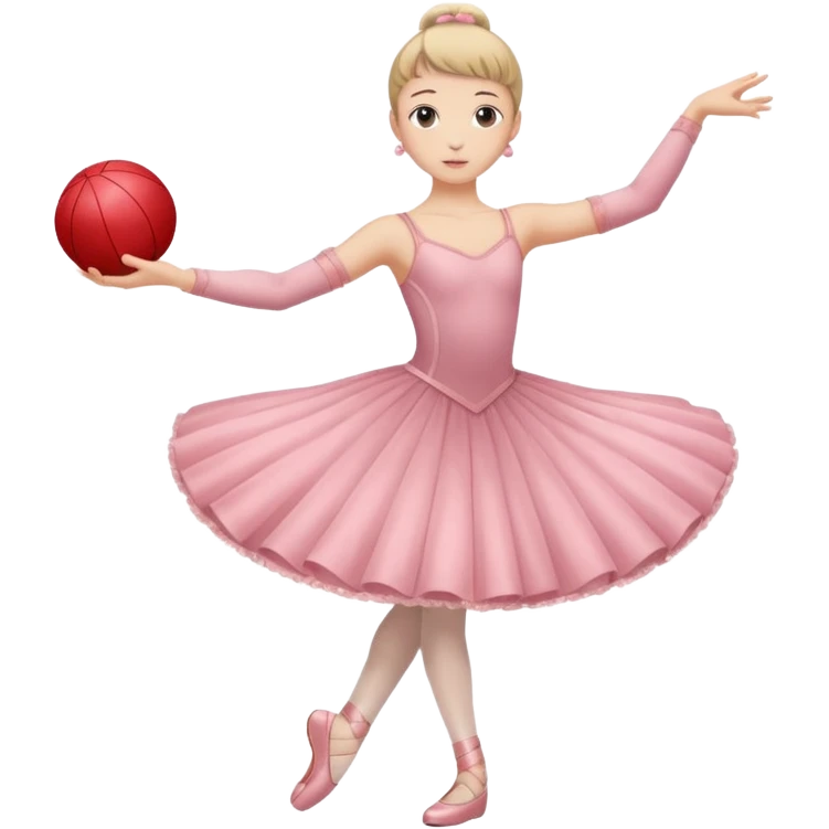 full body balet holding ball emoji