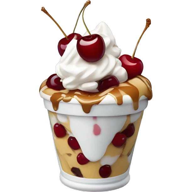 Sundae with cherries  emoji