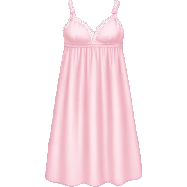 pastel pink nightgown emoji