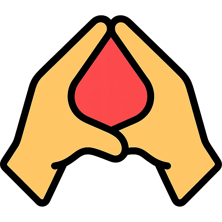 yoni mudra hand gesture icon emoji