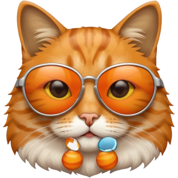 Cat wearing sunglasses emoji