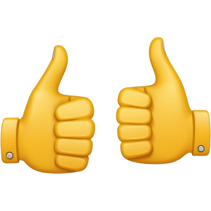 thumbs up and down emoji