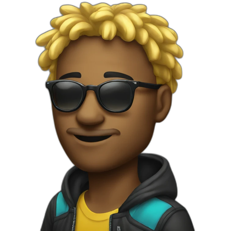 Raver with sunglasses emoji