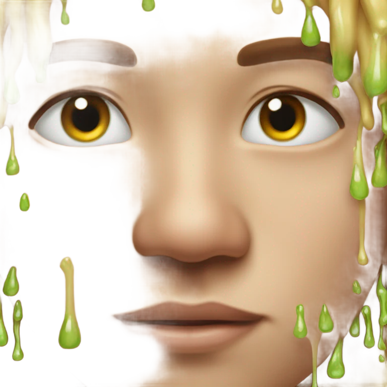 Snot pouring out of nose emoji