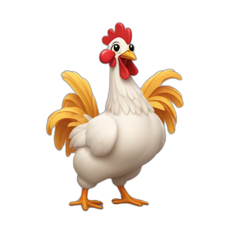 Un poulet qui danse emoji