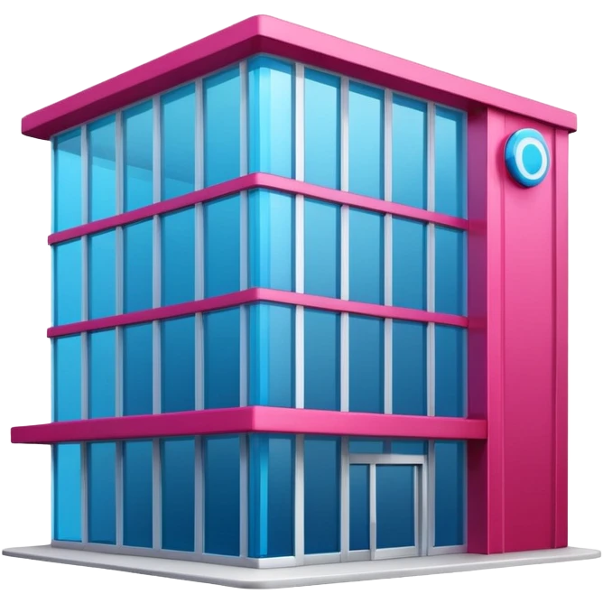 The building houses the Ozon order pickup point in its signature blue (digital blue) and raspberry colors. emoji