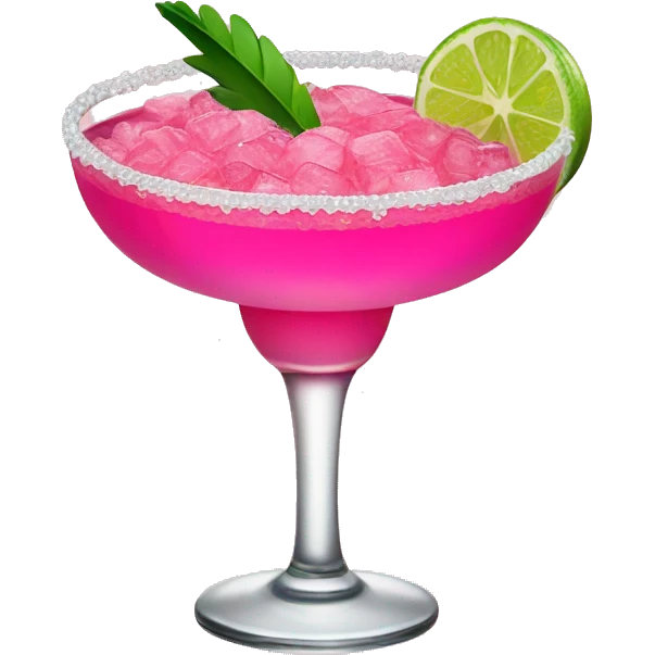 pink margarita in glass emoji