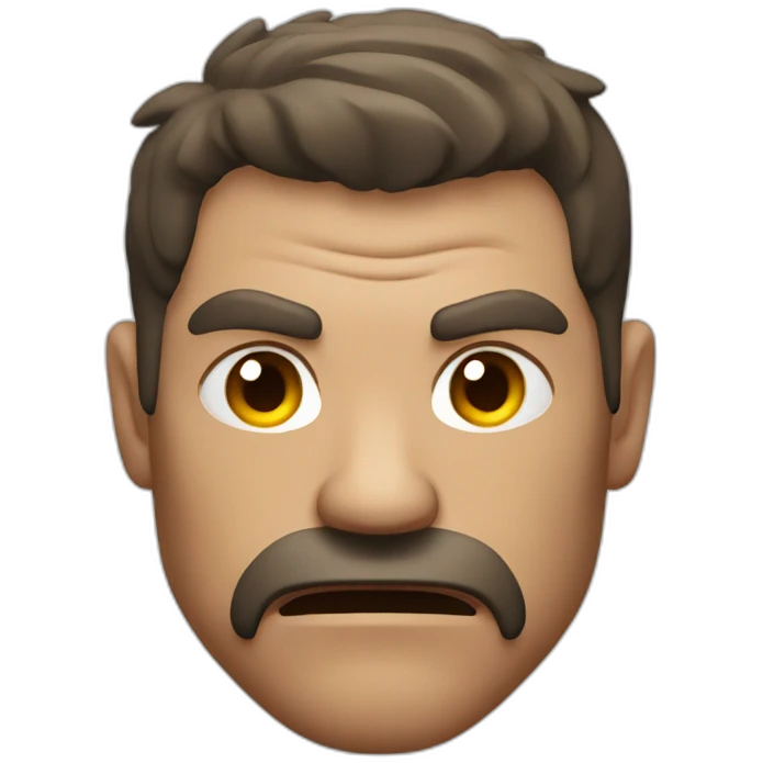  Muscular, angry man emoji