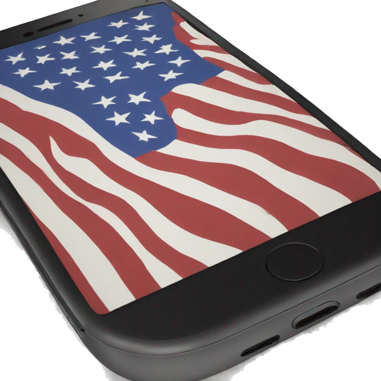 american flag phone emoji