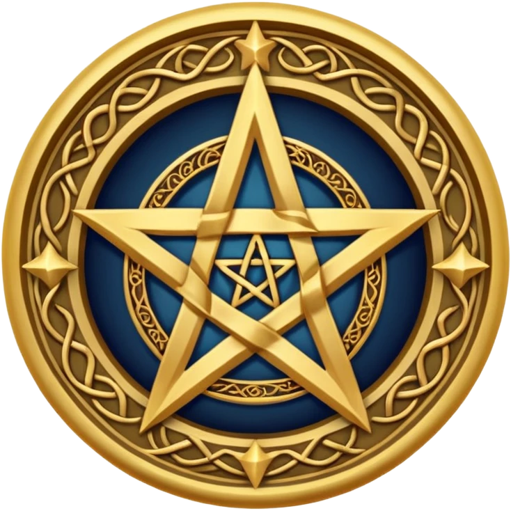 Wiccan pentagram emoji