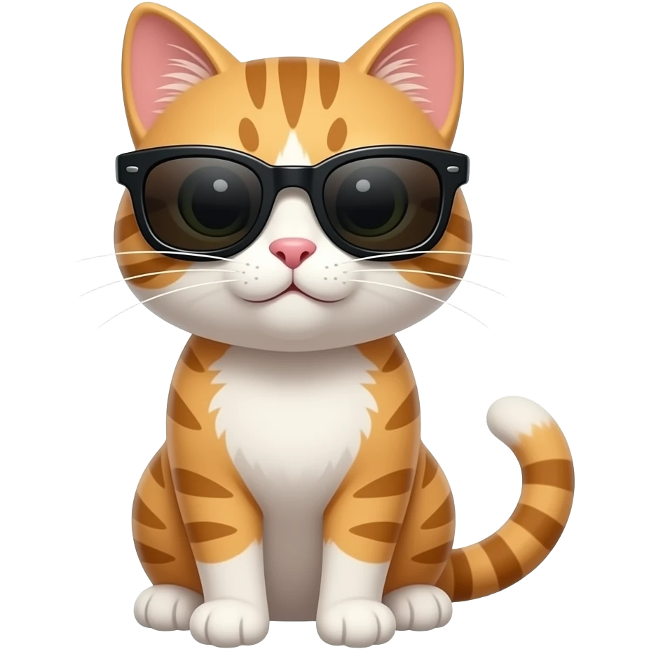 Cat wearing sunglasses emoji