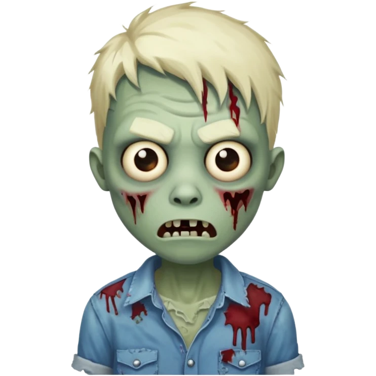 A cute and funny zombie shows "Cool" emoji