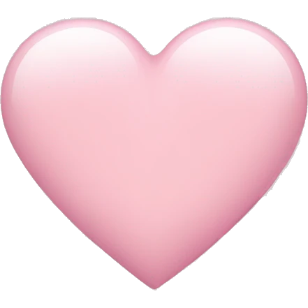 Light pink heart emoji