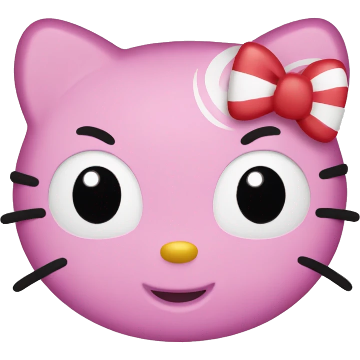 Hello kitty face emoji