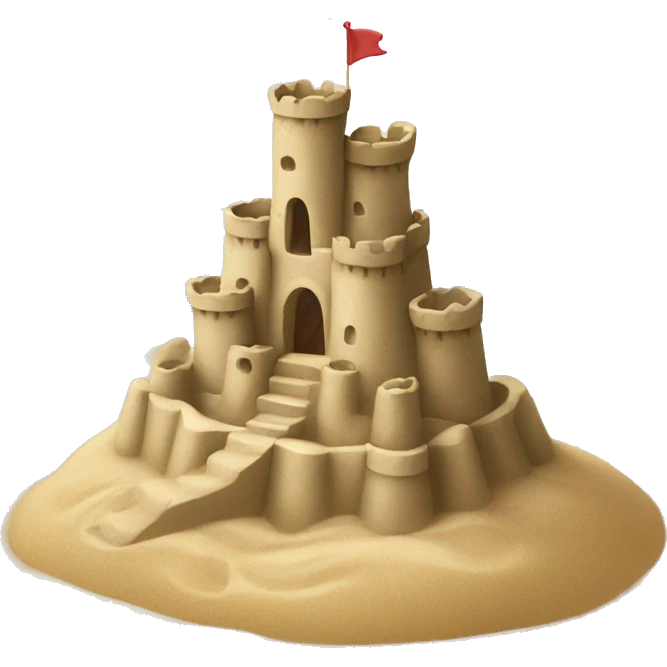 sand castle emoji