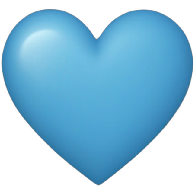 Heart blue emoji