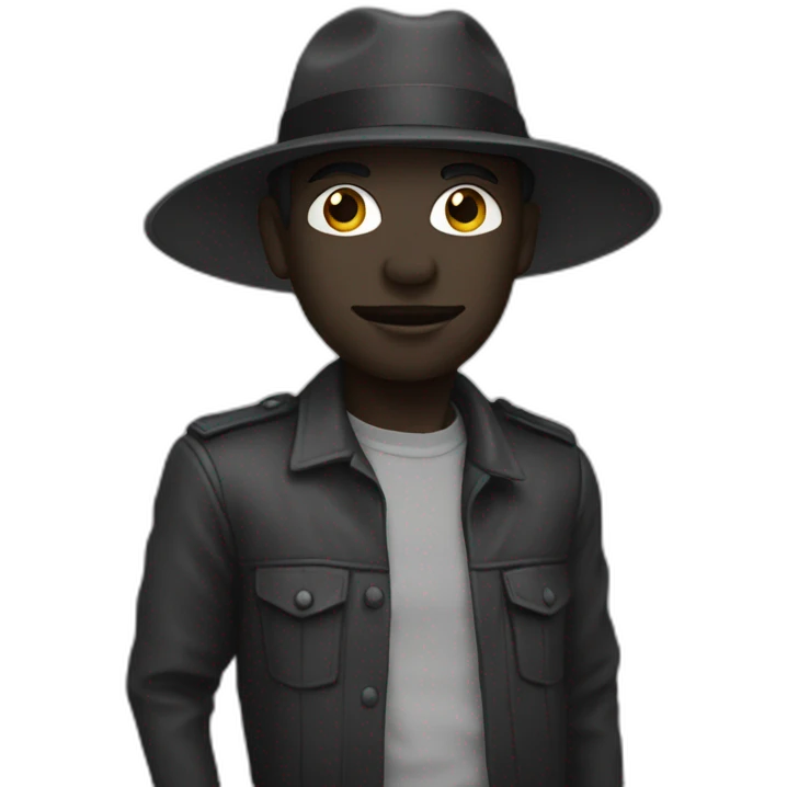 noir dans un champs emoji