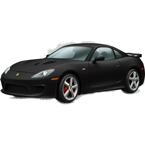 black sport car emoji