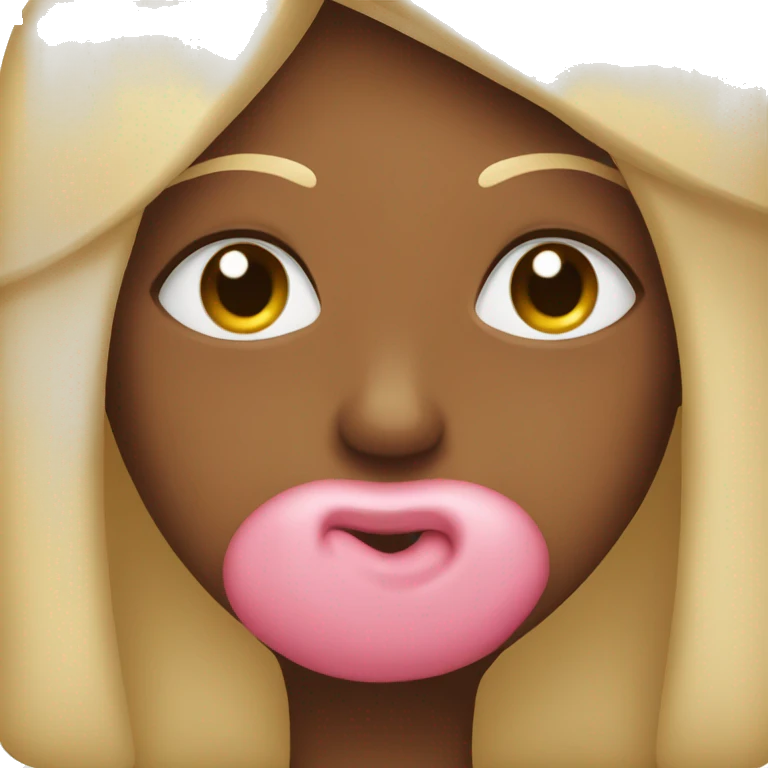 Cara enamorada con besos en la cara emoji