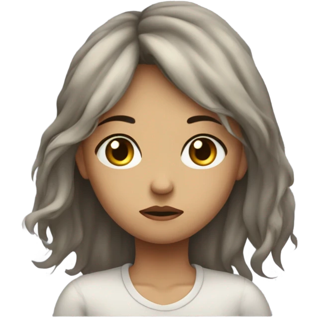 Sad girl emoji