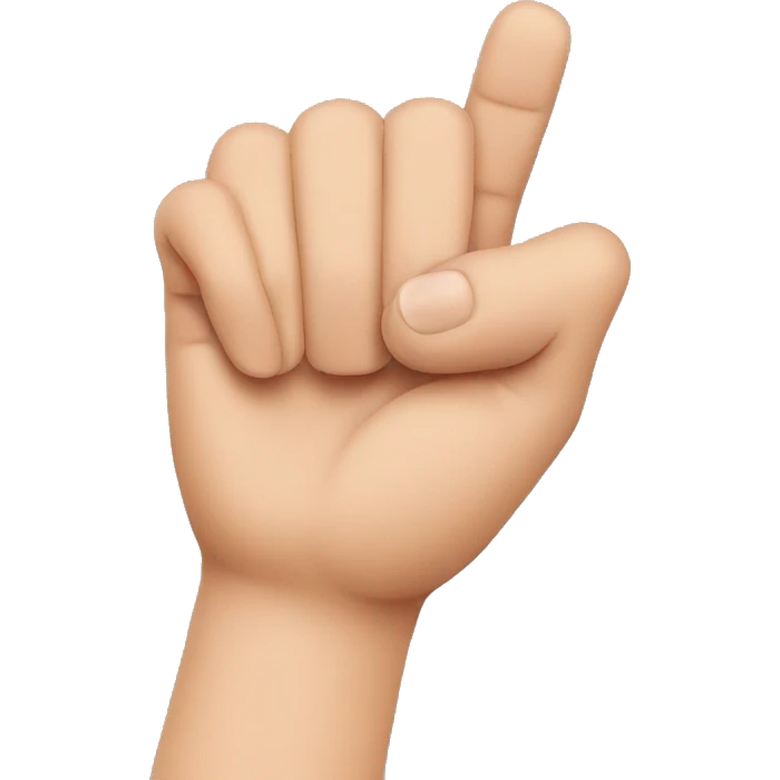 L shape finger emoji