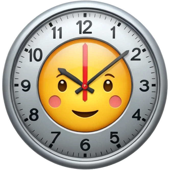 Clock it  emoji