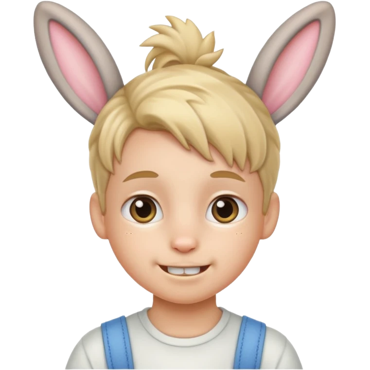 kid with braces bunny haired emoji