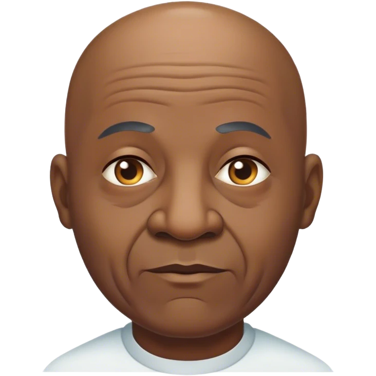 Old bald black man emoji