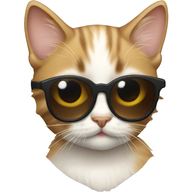 Kitten with sunglasses  emoji