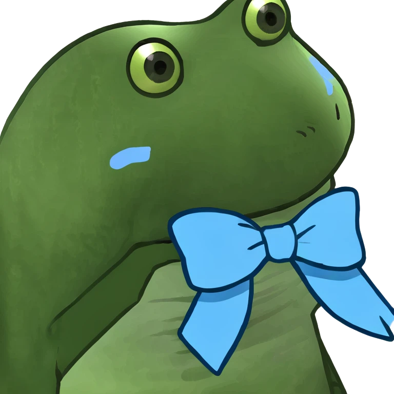 Blue pretty aesthetic bow emoji