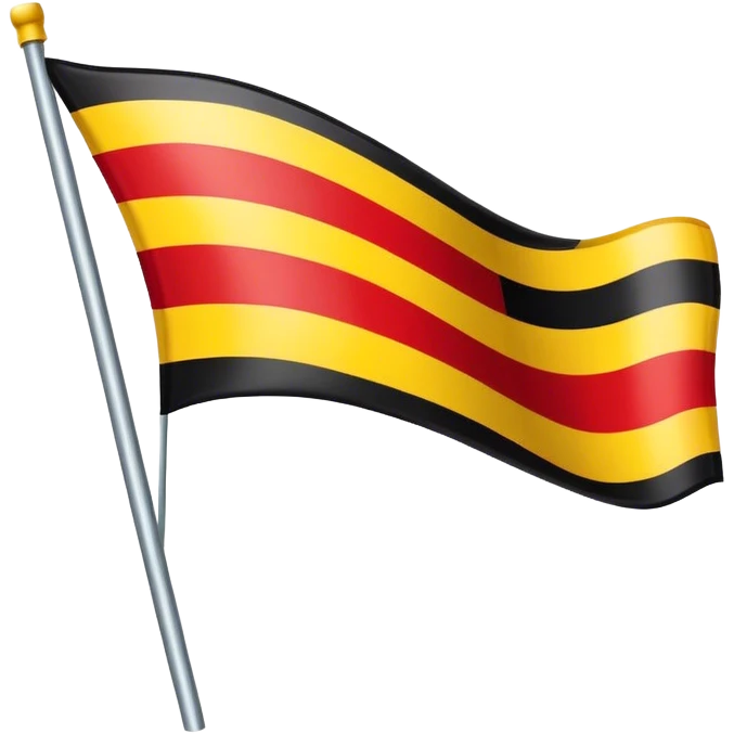 flag with black red and yellow emoji