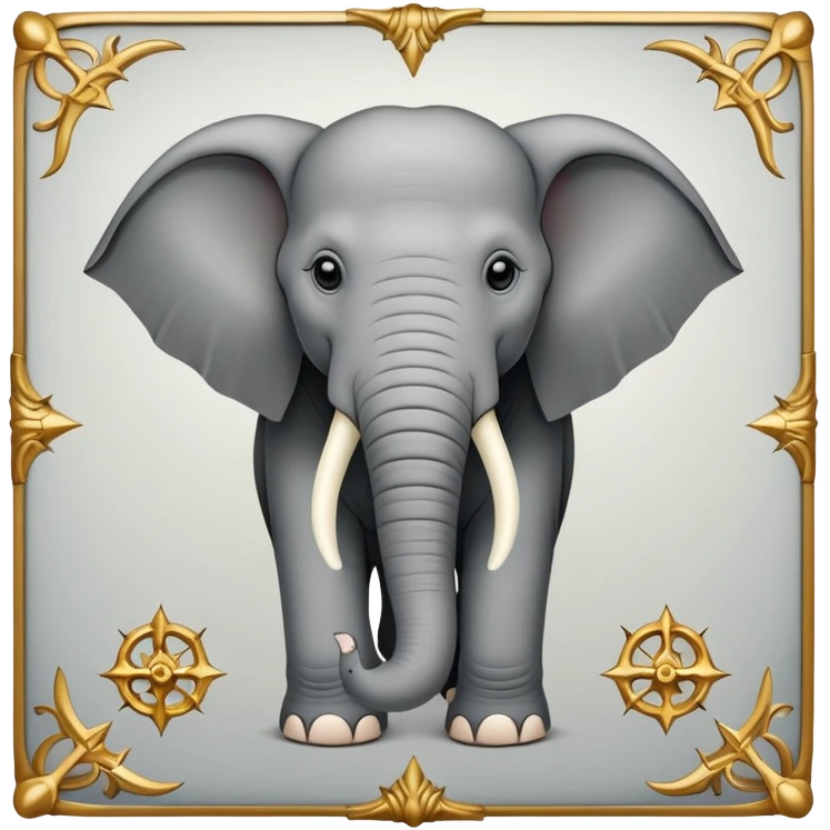 Game Of Thrones Style Elephant Sigil in square picture form  emoji