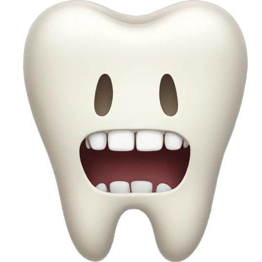 tooth without face  emoji