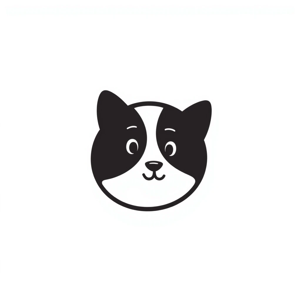 Simple minimalist logo with clean lines and modern design emoji