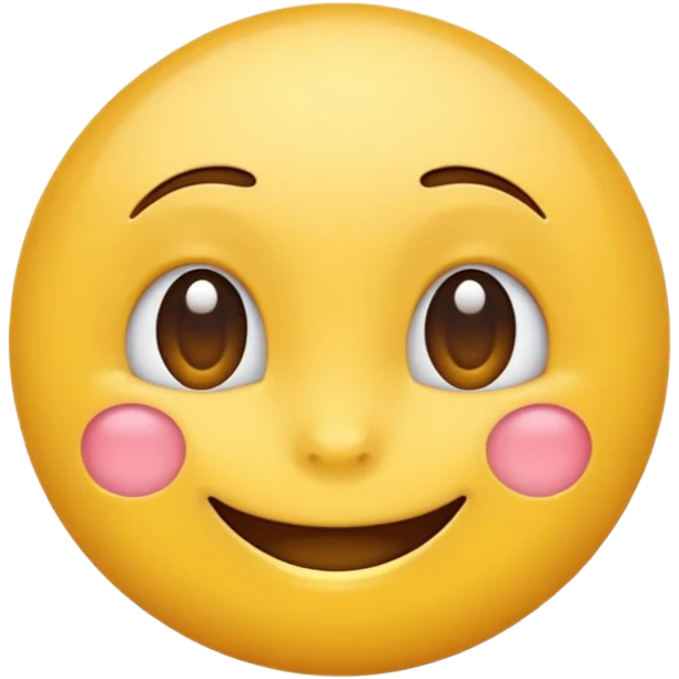 Emoji, yellow round teasing smile emoji
